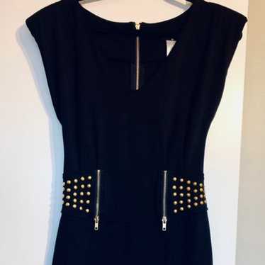 Y2K Baby Phat Gold Studded Black Dress