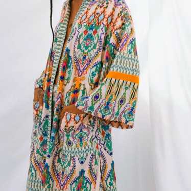 ZARA Viscose Multicolored Printed  Kimono