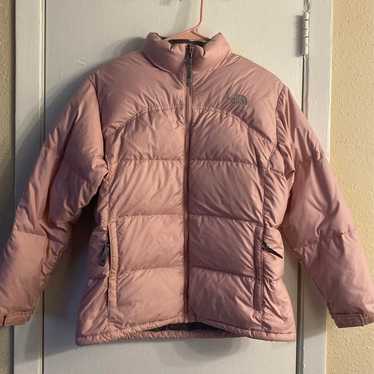 The North Face pink jacket