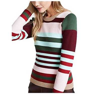 Parker Parker Multicolor Striped Long Sleeve Crew 