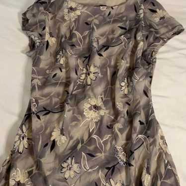 Vintage floral dress maxi