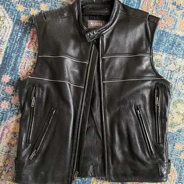 Leather Biker Vest