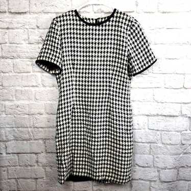 Vintage Casual Corner Blue White Houndstooth