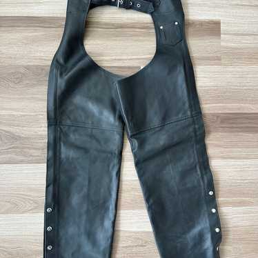 Vintage Leather Motorcycle Chaps Leather Womens Si