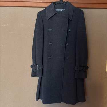 INED Dark Grey Wool Coat