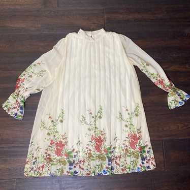 Cream floral dress