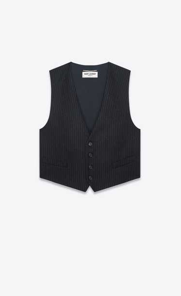 Saint Laurent Paris o1bcso1str0125 Vest In Striped