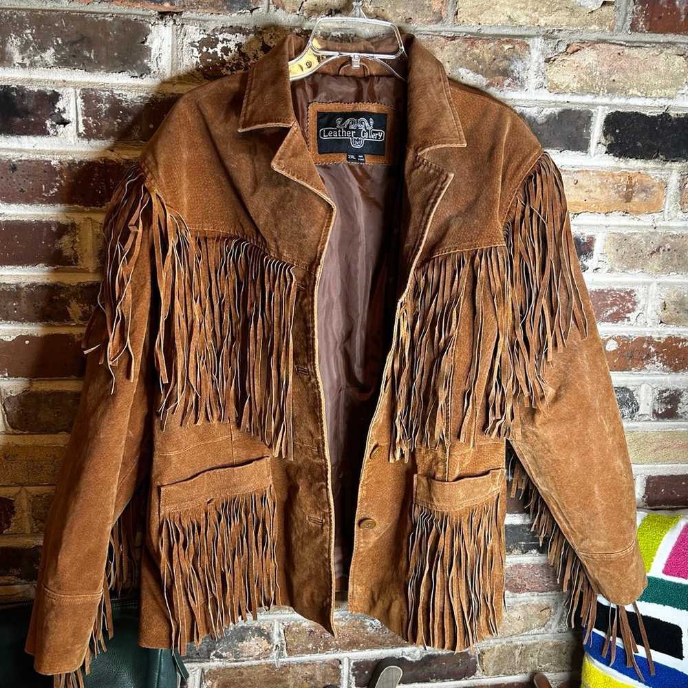 Leather jacket size 2xl - image 1