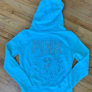 Victoria's Secret PINK Rhinestone Full Zip Hoodie