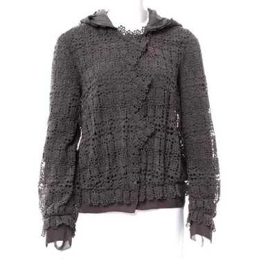 DVF Lacey Crochet Hoodie