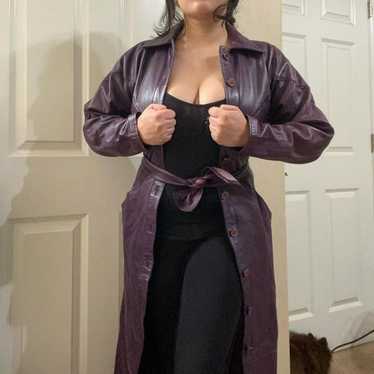 Vintage purple trench coat