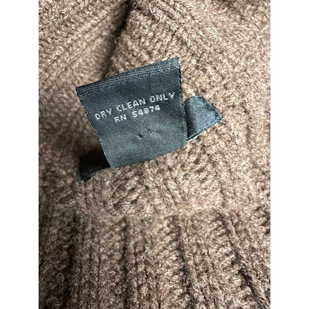 Vintage Y2K Limited Lambswool Sweater Jacket Brow… - image 7