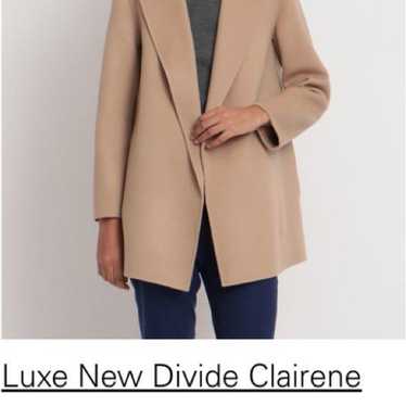 Theory Cashmere blend wool coat Camel