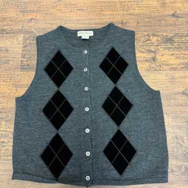 Vintage 90s Eddie Bauer wool sweater vest S