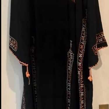 Vintage Black Handmade Embroidered Large Tradition