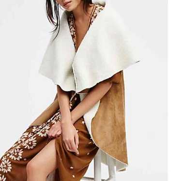 Free people camel winter vest