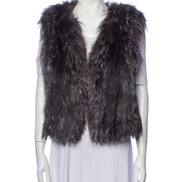 Saks Fifth Avenue Fox Vest NWOT