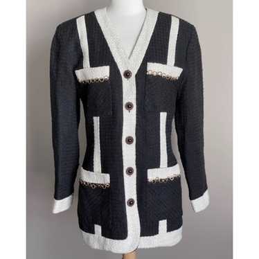 ✨$1600 Stunning Sue Wong Wool Boucle Suit Jacket C