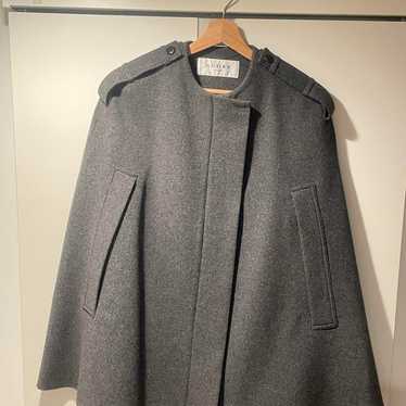 ADORE Gray Cape Coat Wool