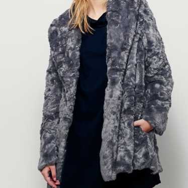 Free People Faux Fur Coat Bliss Swingy