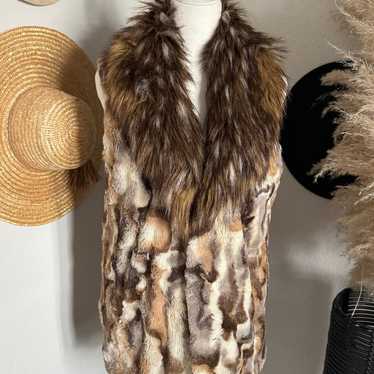 Adrienne Landau Vest- Faux Fur