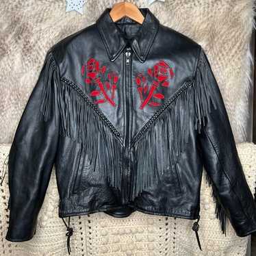 Vintage black motorcycle jacket - Gem Vintage black motorcycle jacket - Gem