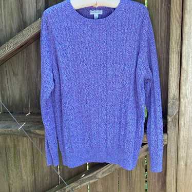 Kim Rogers purple blue cotton sweater