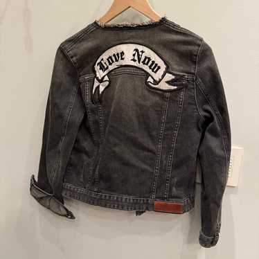 zadig and voltaire grey denim jacket