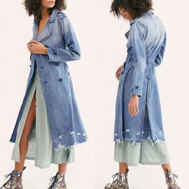 Free People x NSF Destroyed Distressed Denim Doubl