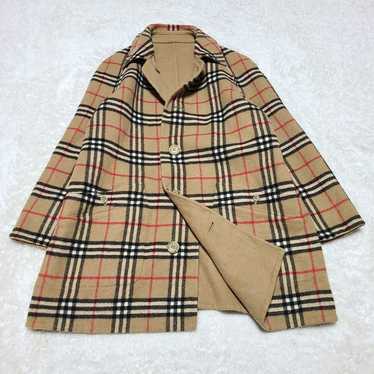 [Popular] Burberry Reversible Coat Nova Check Wool