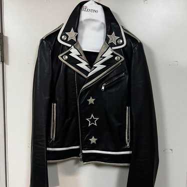 レッドバレンティノ　ジャケット red-valentino-black-biker-