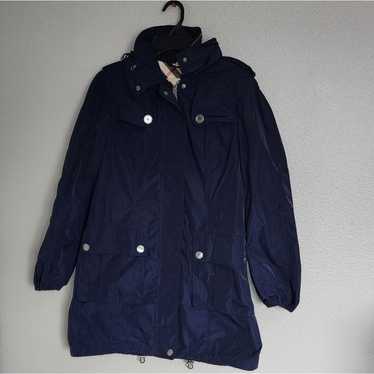 Burberry Brit Navy Blue  Rain   Windbreaker Coat /