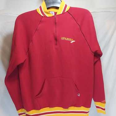 Vtg Russell Sweater Central Michigan XL