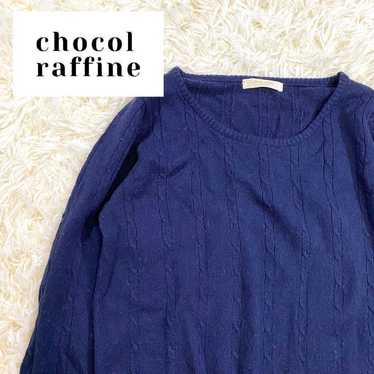 chocol raffine robe Knit Navy