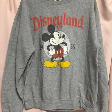 Disney Mickey Sweat Gray Mickey Printed Sweat