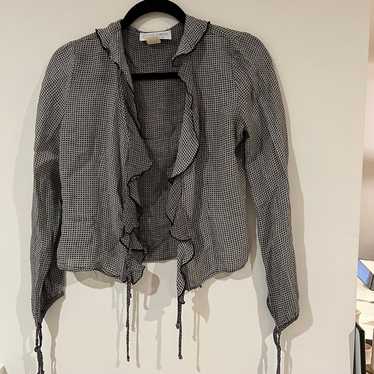 Vintage Sheer Tie-Front Cardigan | S