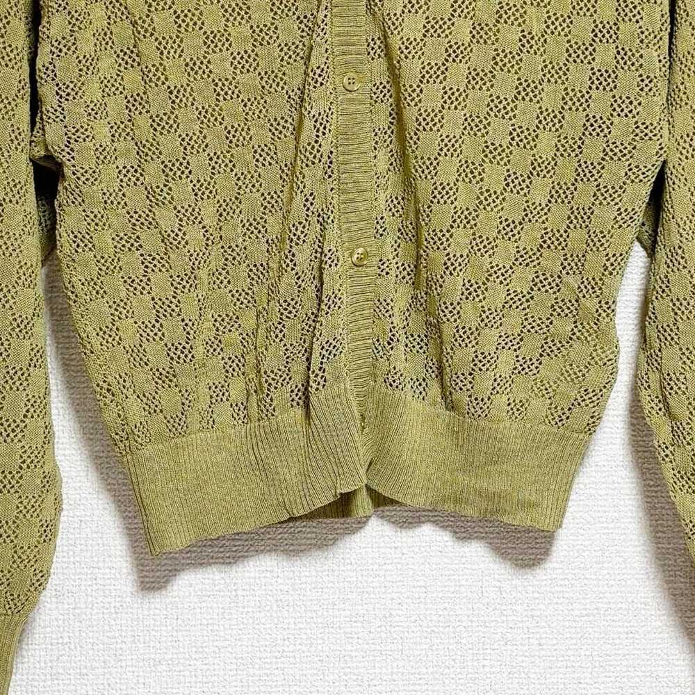 LAGUA GEM Cardigan with Openwork Knitting in Yell… - image 4