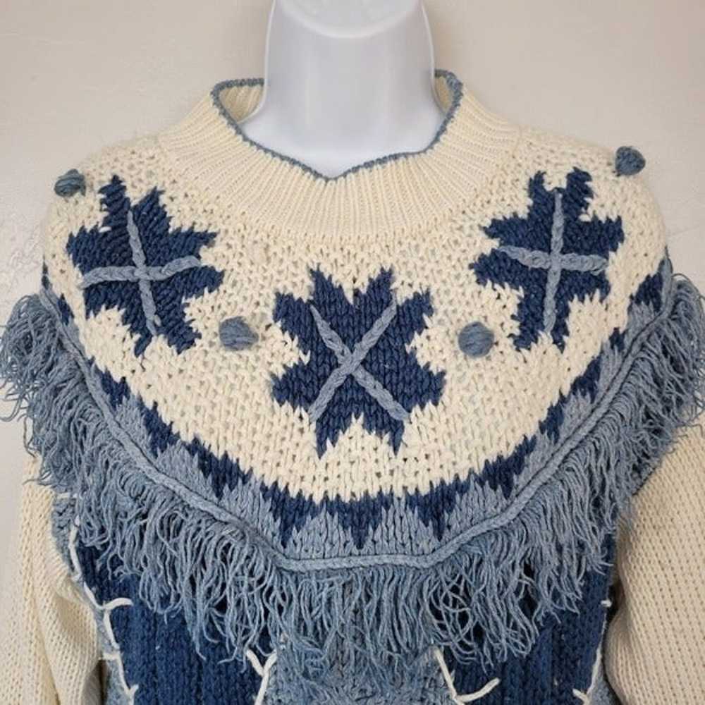 Huntington Ridge Vintage Knitted by Hand White Bl… - image 2