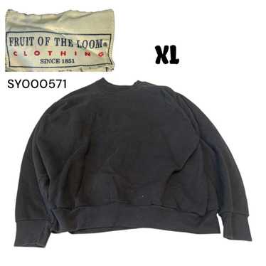 Fruit of the Loom vintage plain sweatshirt XL blac