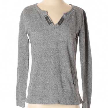 J. Crew heathered notch pullover sweater xxs