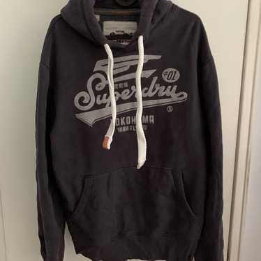 Super Dry Vintage metallic hoodie