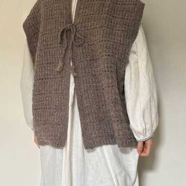 wool knit vest