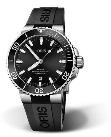 Oris Oris Black & Stainless Steel Aquis Date Watch