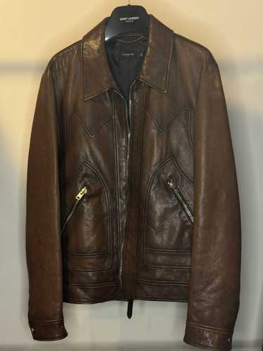 Coach Men's Leather Jacket (Black) - Gem