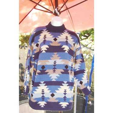 Vtg tribal pullover crewneck sweater