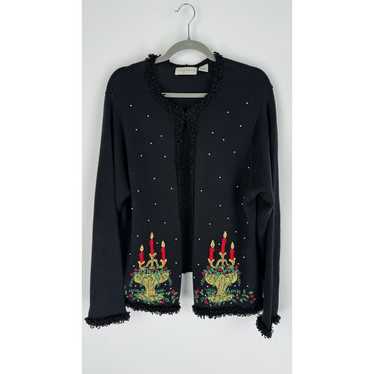 Lemon Grass Vintage Ugly Christmas Cardigan Sweate