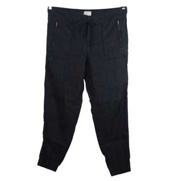 Lou & Grey Lou and Grey Black Linen Jogger Pants W