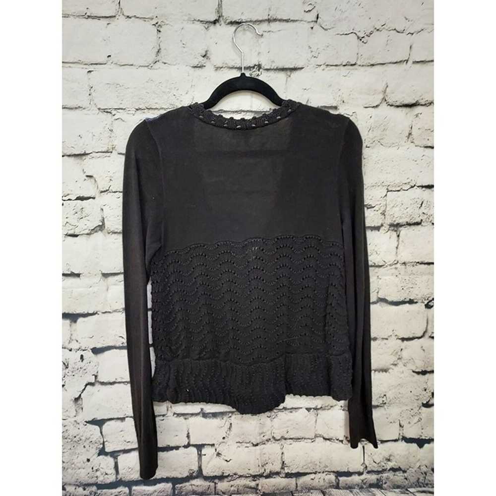 Vintage Free People Womens Cardigan Sweater, Blac… - image 5