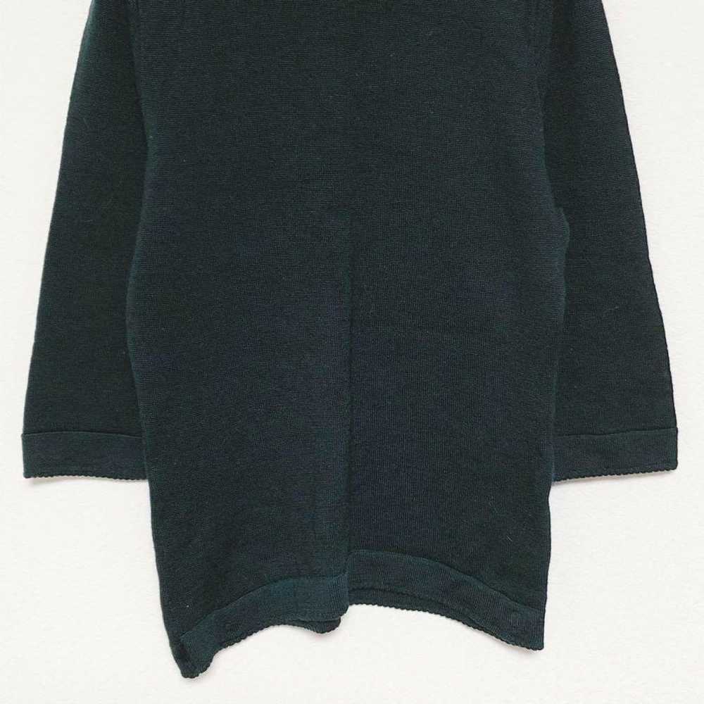 Degrease Seven-Sleeve Round Neck Knit Top / 100% … - image 4