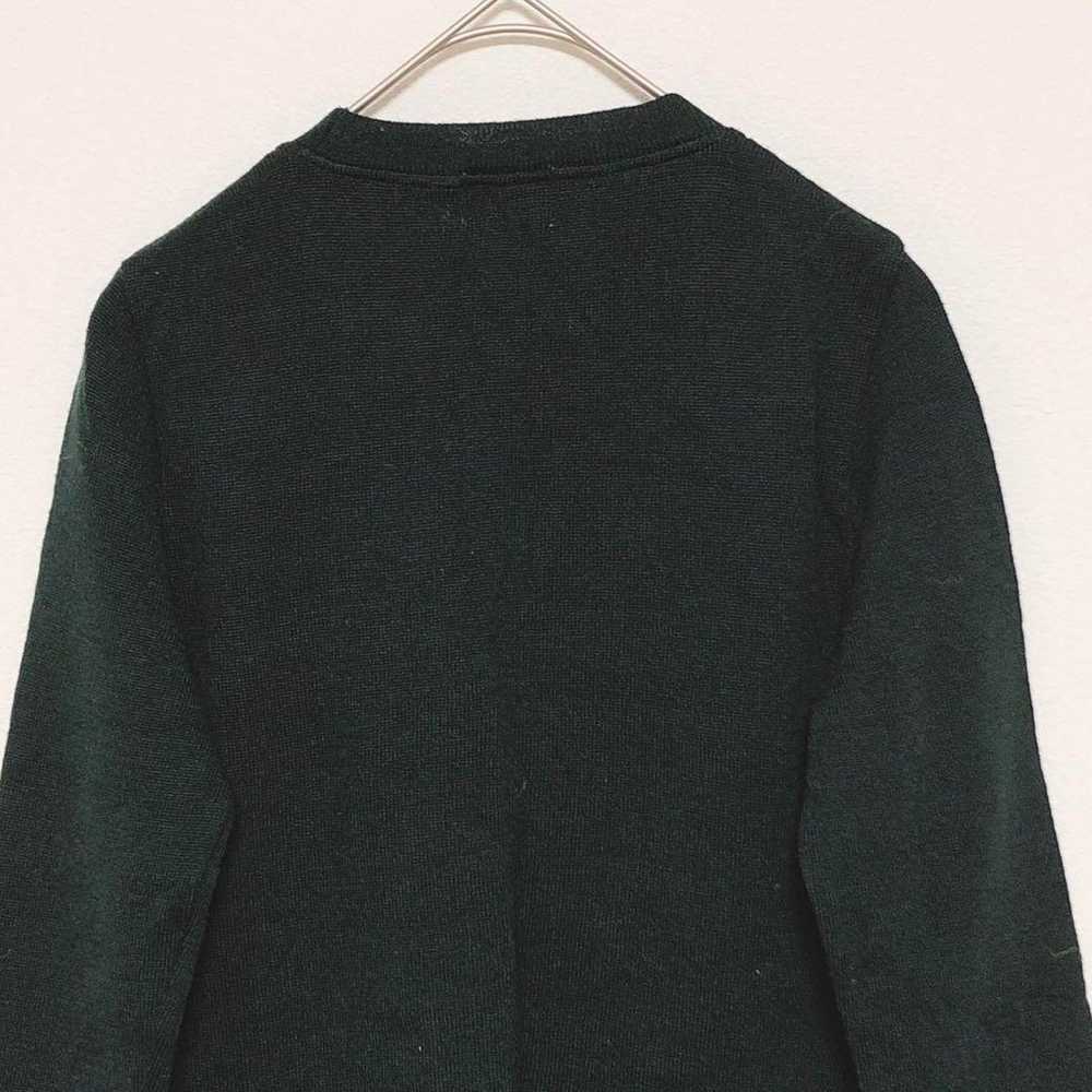 Degrease Seven-Sleeve Round Neck Knit Top / 100% … - image 5